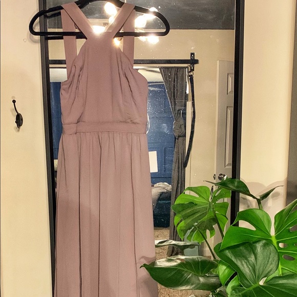 Soft taupe bridesmaid dress - Picture 2 of 3